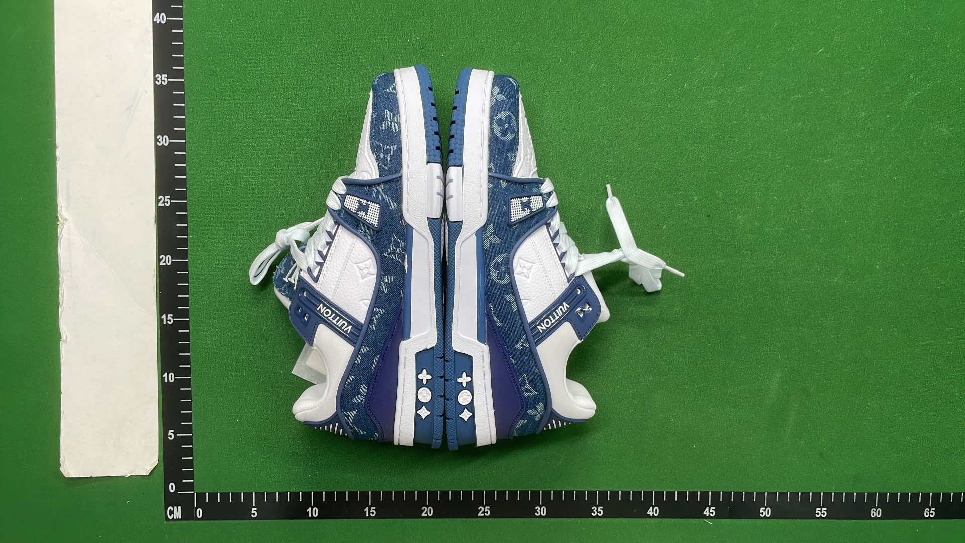 LV Monogram Denim Sneakers for Men Women
