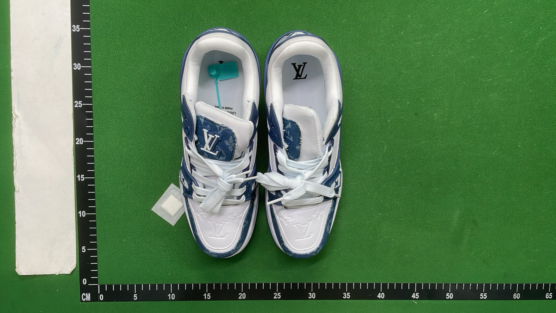 LV Monogram Denim Sneakers for Men Women