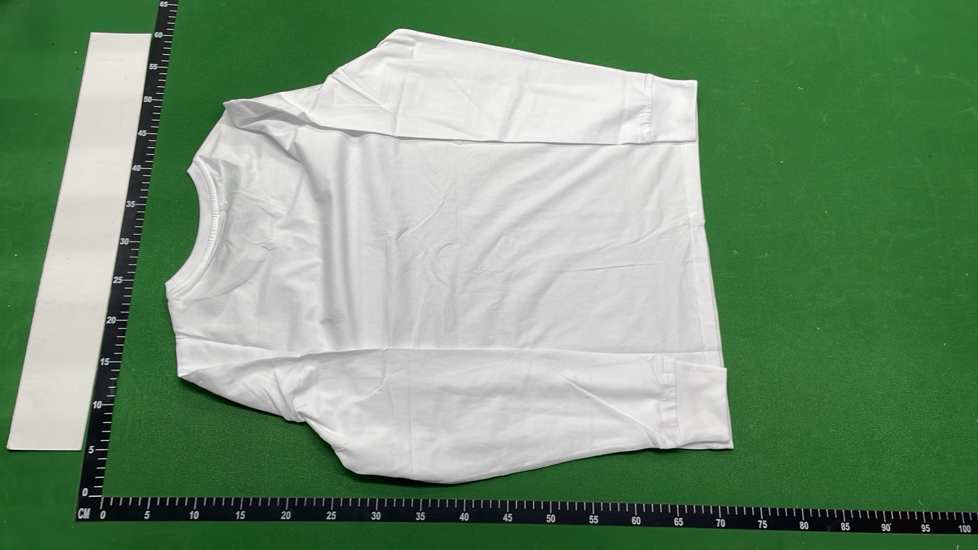 Men's White Long Sleeve Crewneck T-Shirt