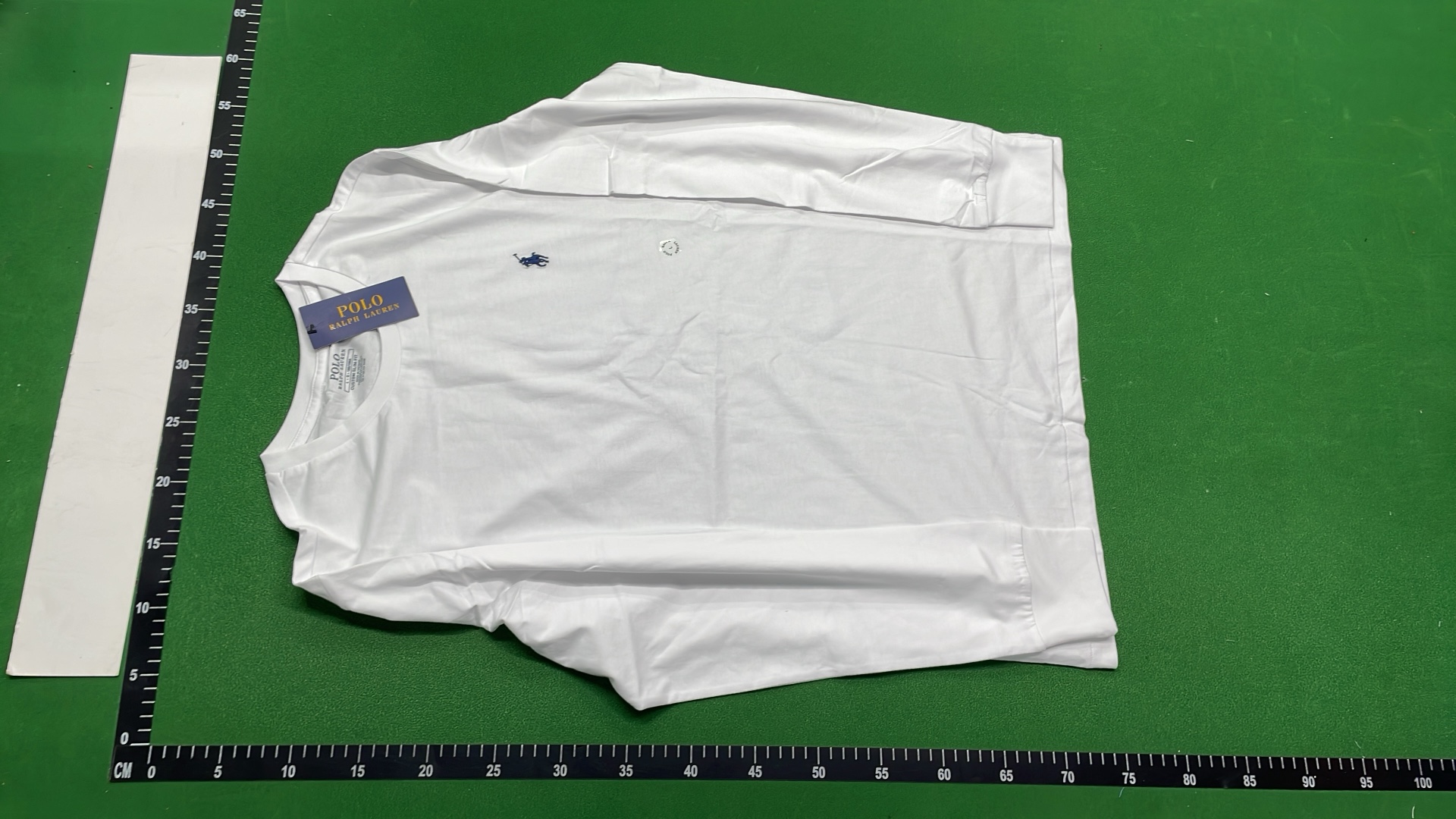 Men's White Long Sleeve Crewneck T-Shirt