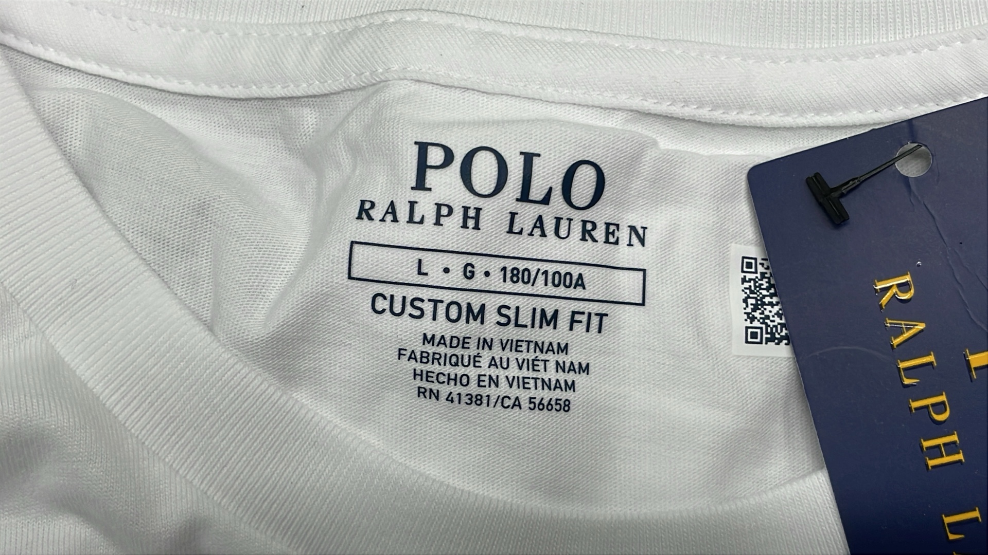 Men's White Long Sleeve Crewneck T-Shirt
