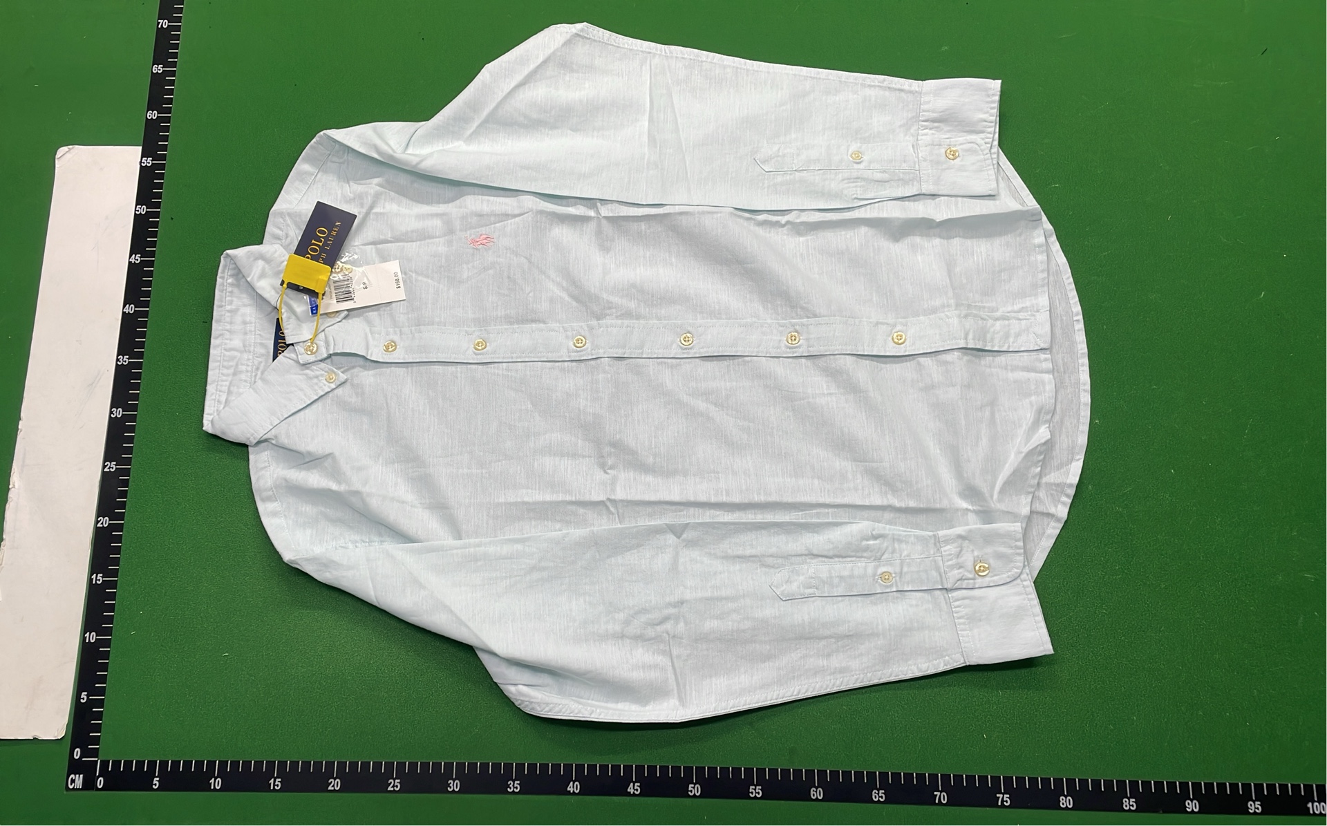 Men's White Button-Down Shirt with Pony Logo