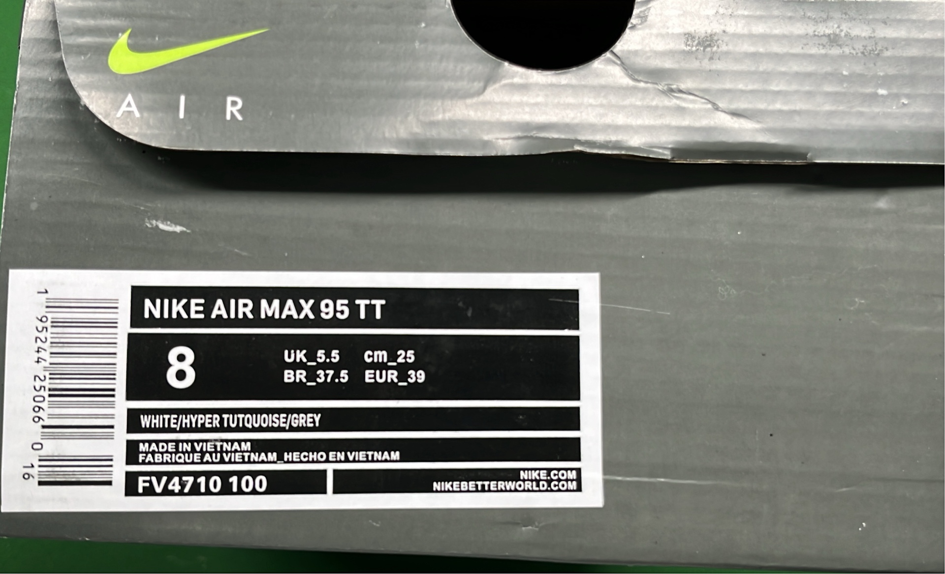 Nike Air Max 95 Neon Green Grey Sneakers
