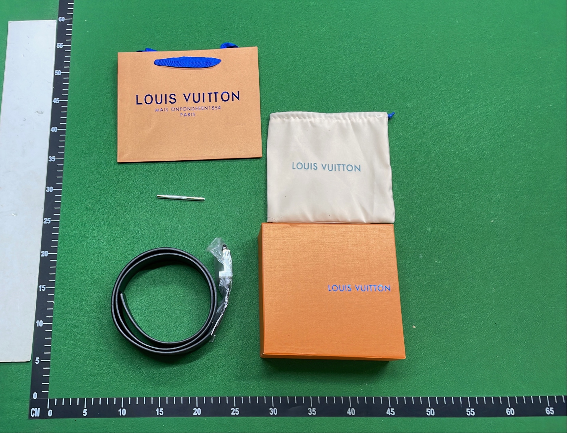 Louis Vuitton LV Monogram Checkered Belt for Men and Women