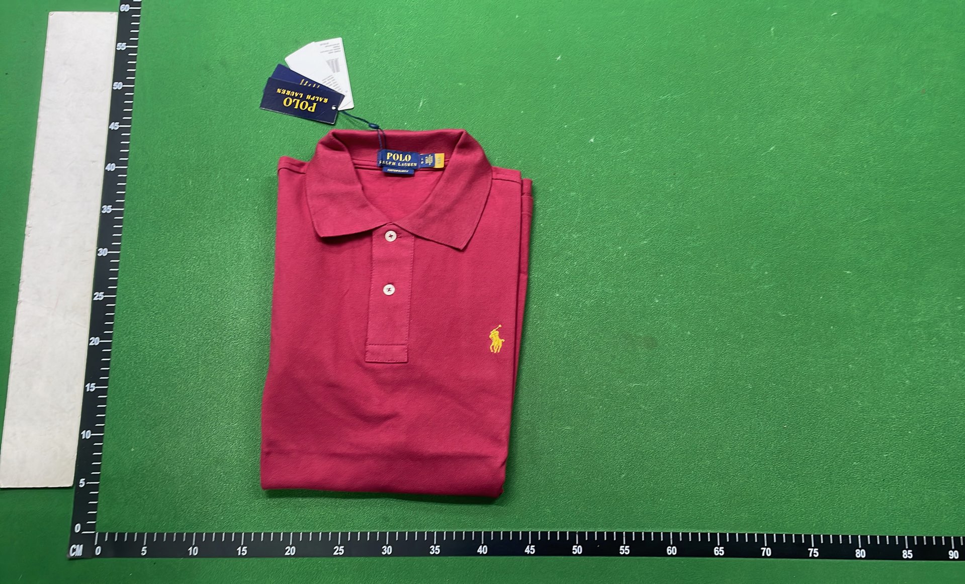 Black Polo Shirt with White Logo - Men's Classic Fit