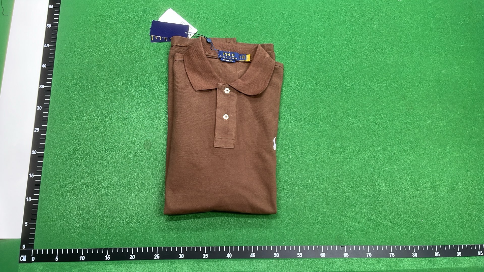 Black Polo Shirt with White Logo - Men's Classic Fit