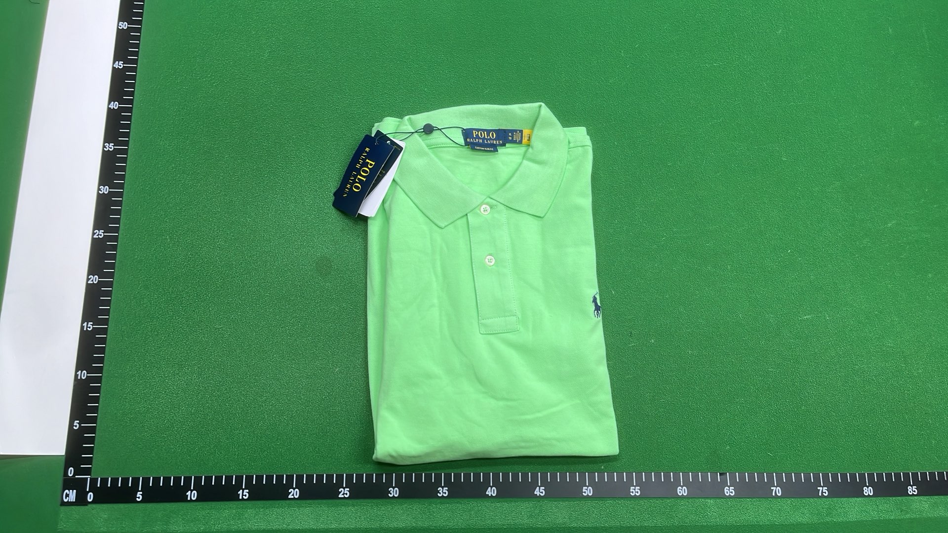 Black Polo Shirt with White Logo - Men's Classic Fit