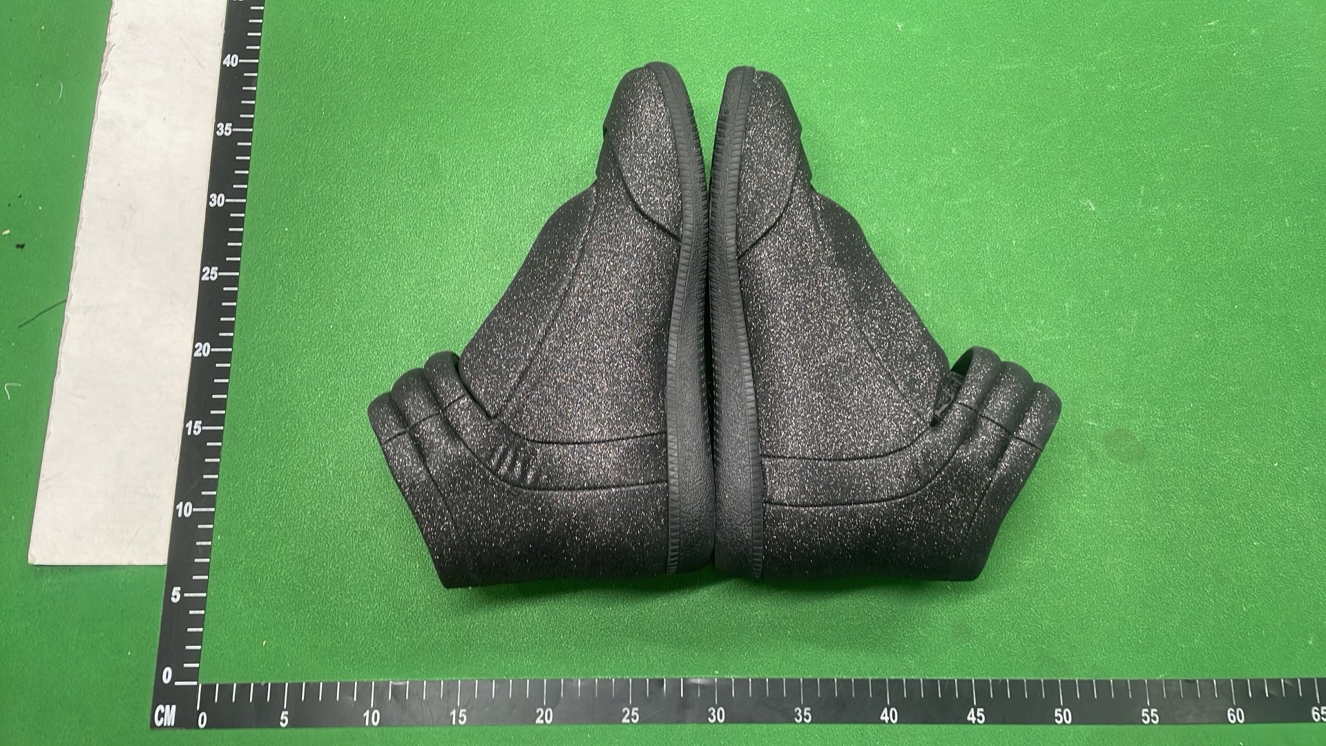 Men's Black and White High-Top Leather Sneakers