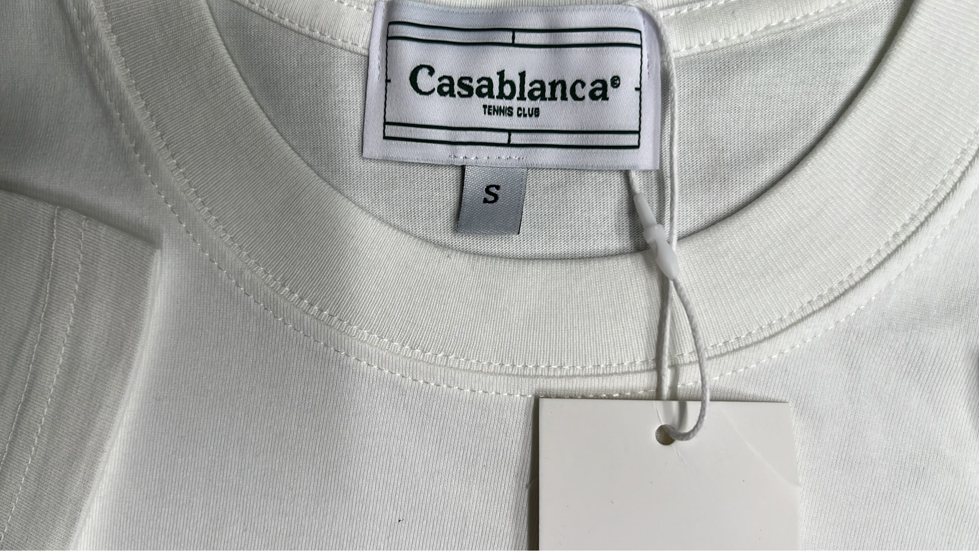 Casa Blanca Floral Embroidered T-Shirt White