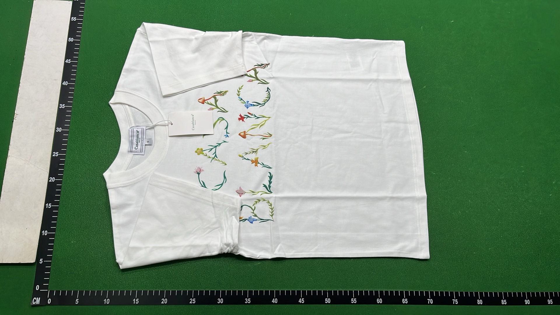 Casa Blanca Floral Embroidered T-Shirt White