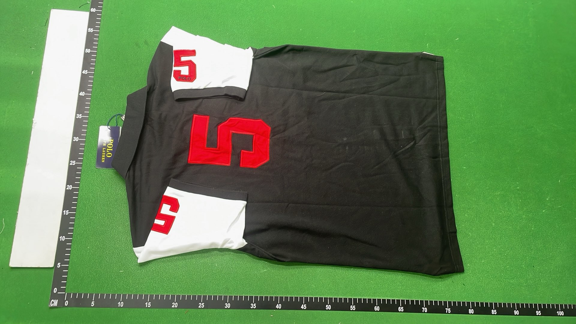 Berlin Edition Black Polo Shirt with German Flag Details