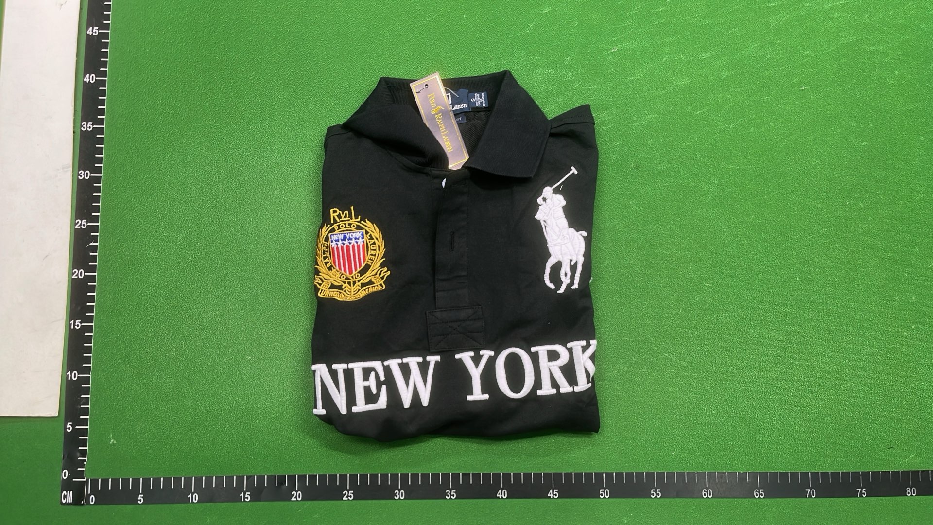 USA Chicago Red Polo Shirt with Emblem and Number 3