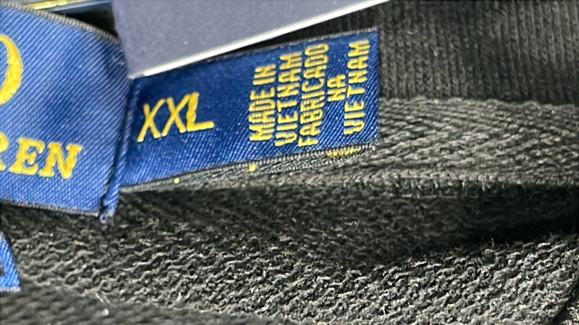 Black Polo Ralph Lauren Hoodie with Embroidered Logo