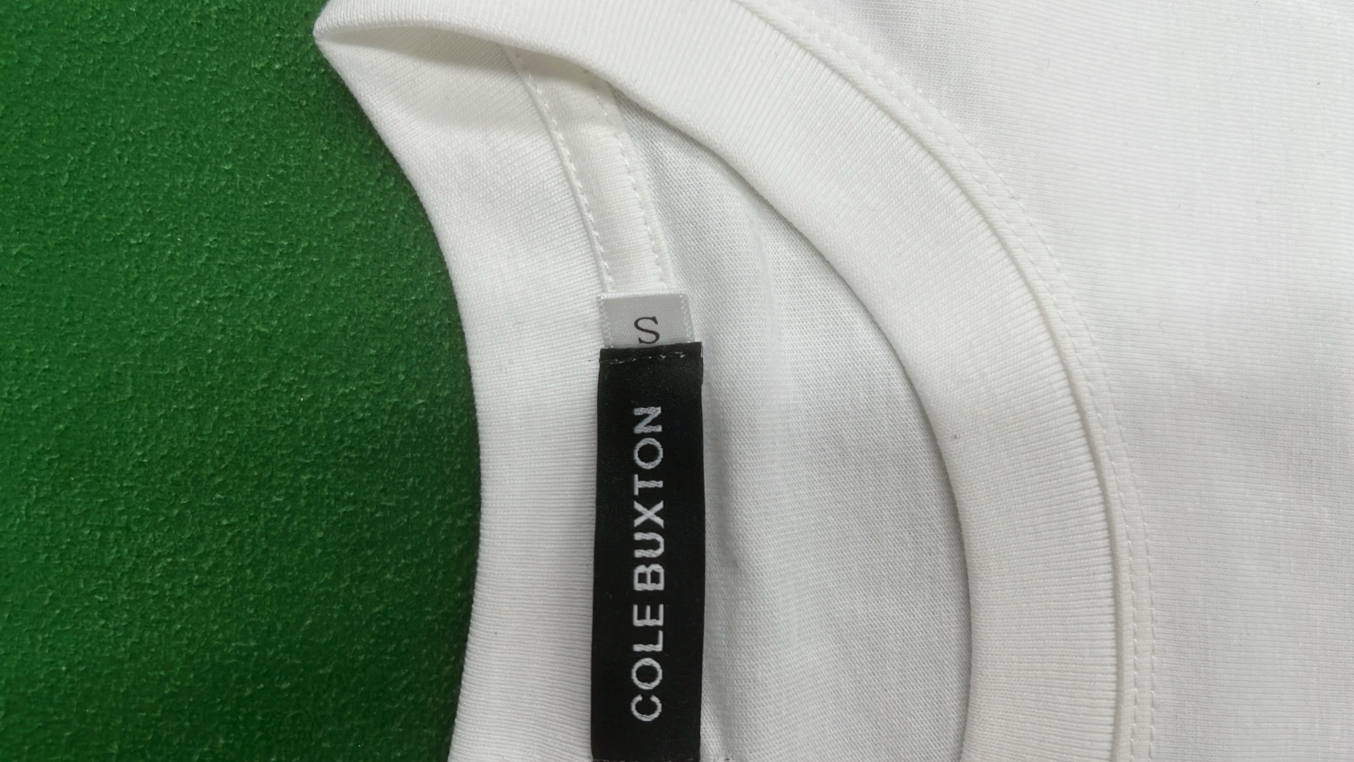 Cole Buxton Navy T-Shirt with CB Logo and Signature Design