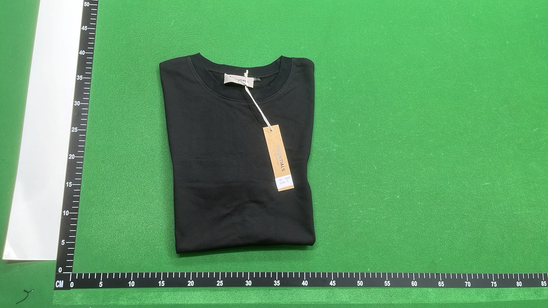 Essentials Black T-Shirt with Subtle Logo Print
