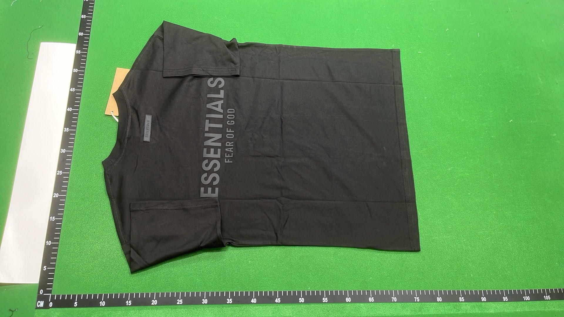 Essentials Black T-Shirt with Subtle Logo Print