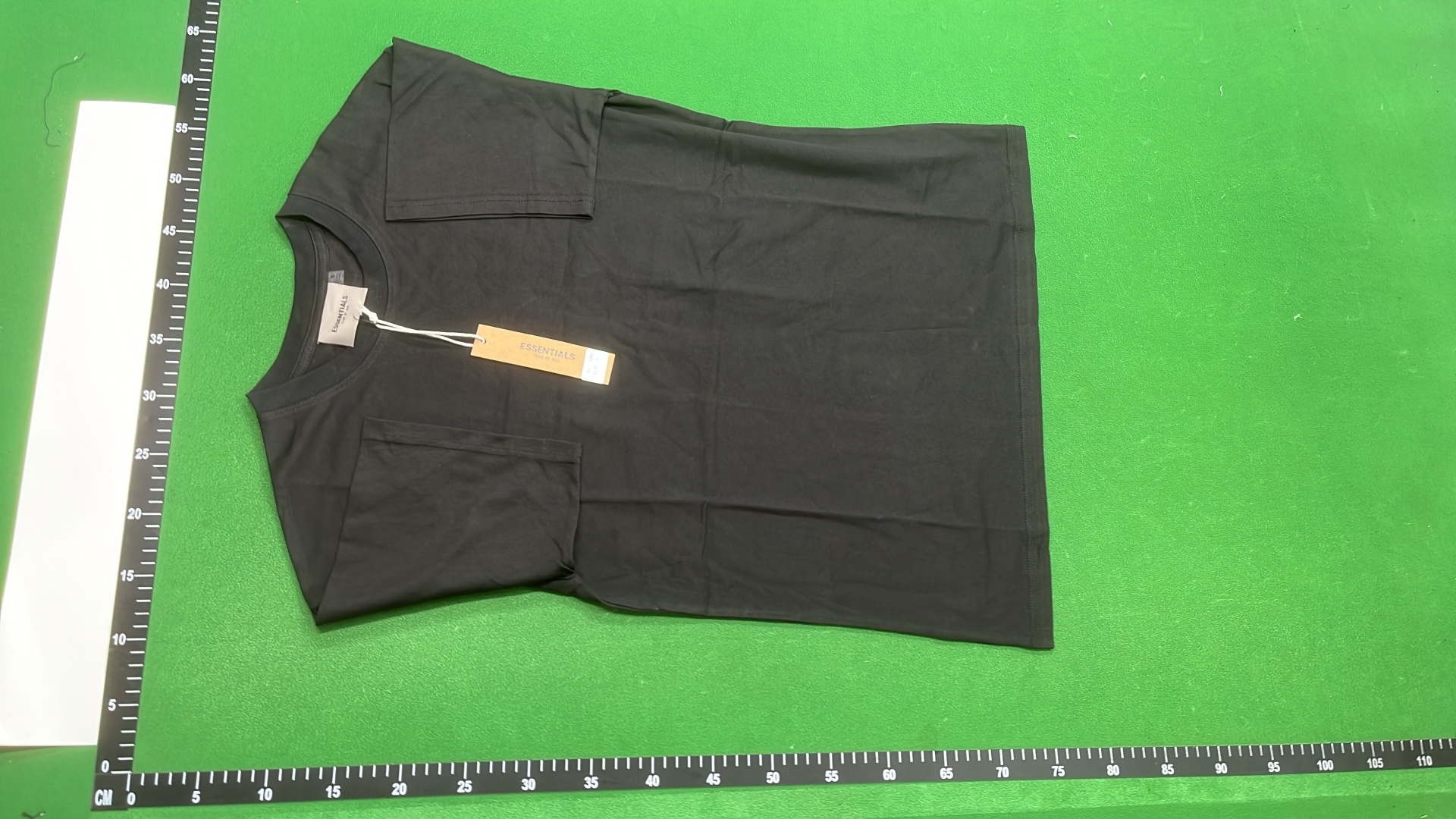 Essentials Black T-Shirt with Subtle Logo Print