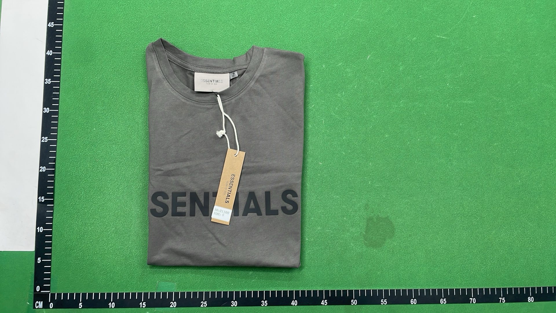 Essentials Black T-Shirt with Subtle Logo Print
