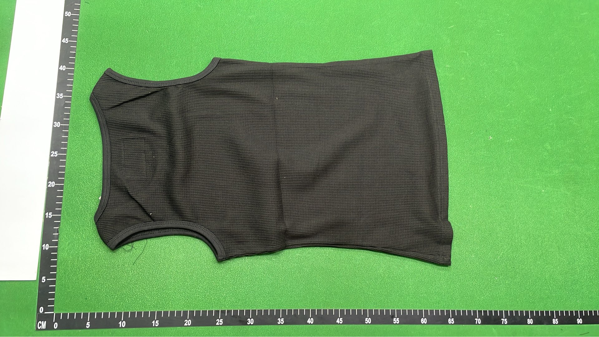 Black Sleeveless Tank Top with Gold Logo