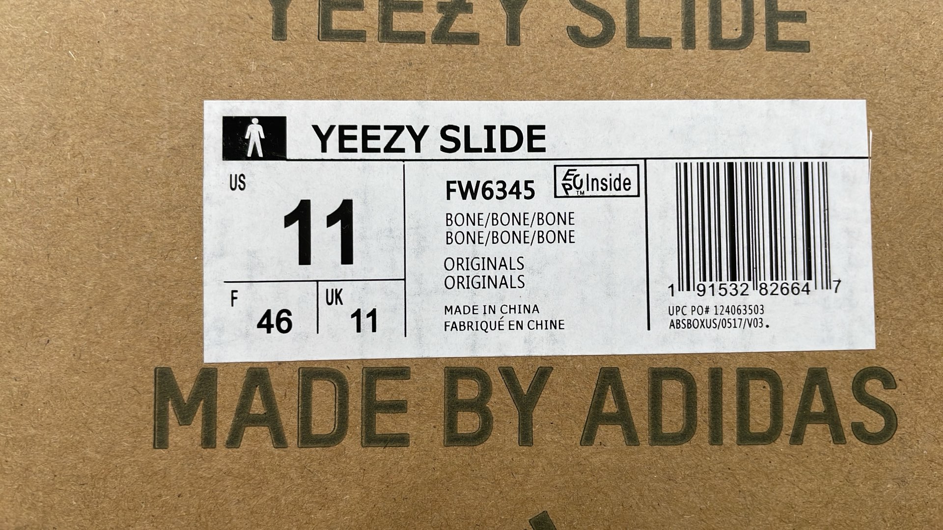 Adidas Yeezy Slide Sandals in Beige and Brown