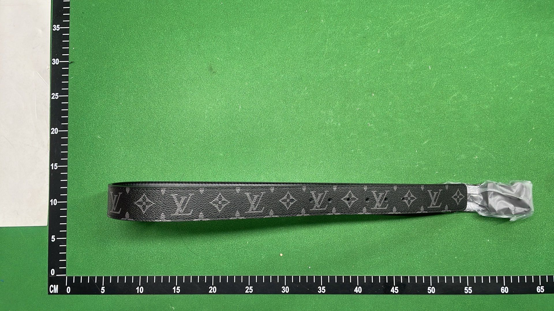 LV Monogram Belt with Gold Buckle