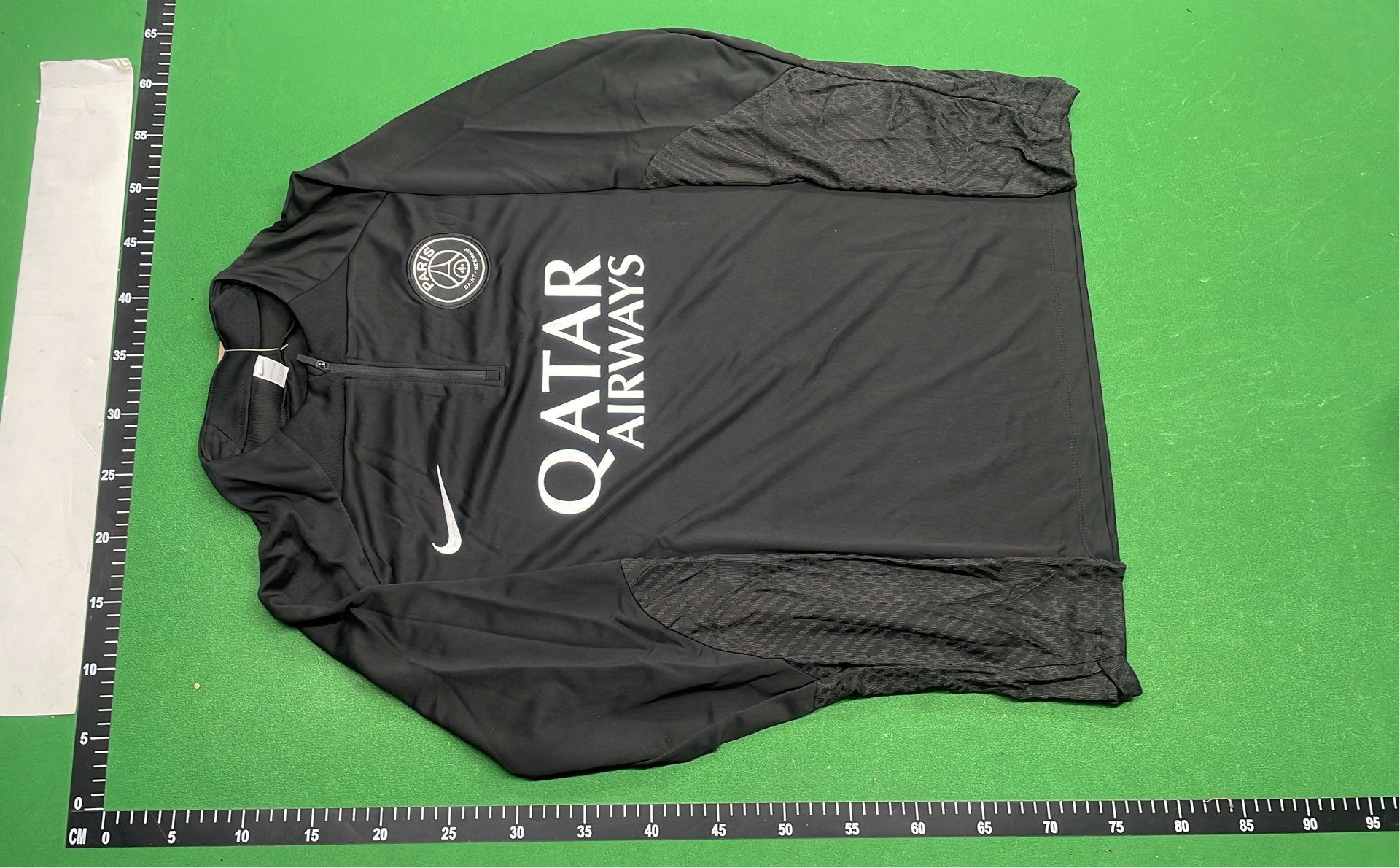 PSG Training Set Black Camo Qatar Airways Jersey and Pants