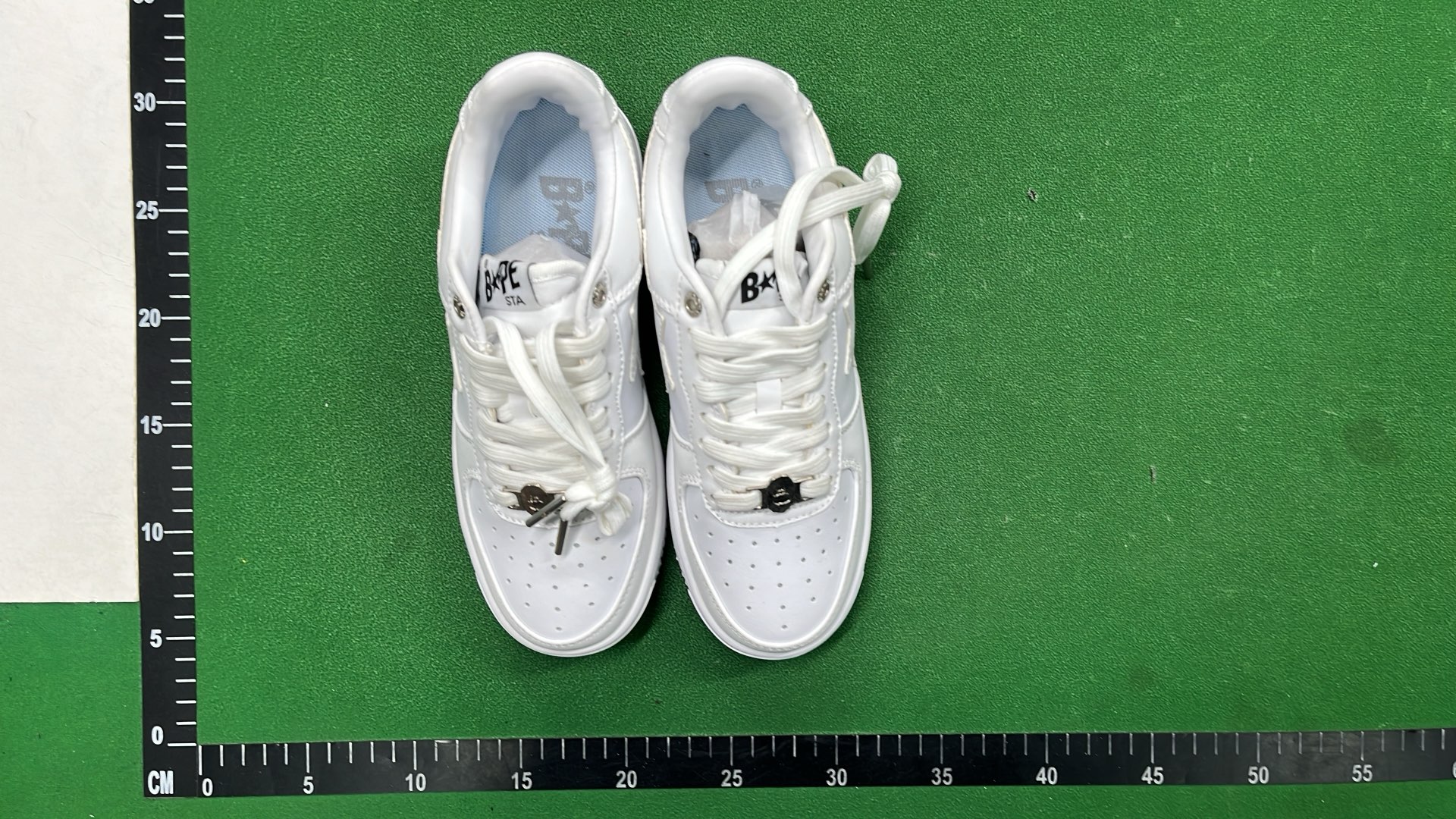 BAPE Black and White Star Logo Sneakers