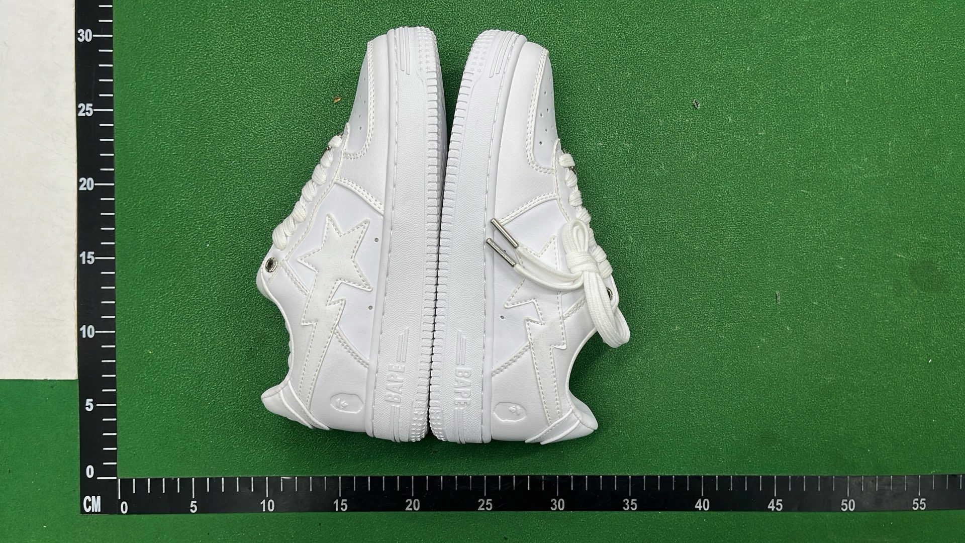 BAPE Black and White Star Logo Sneakers