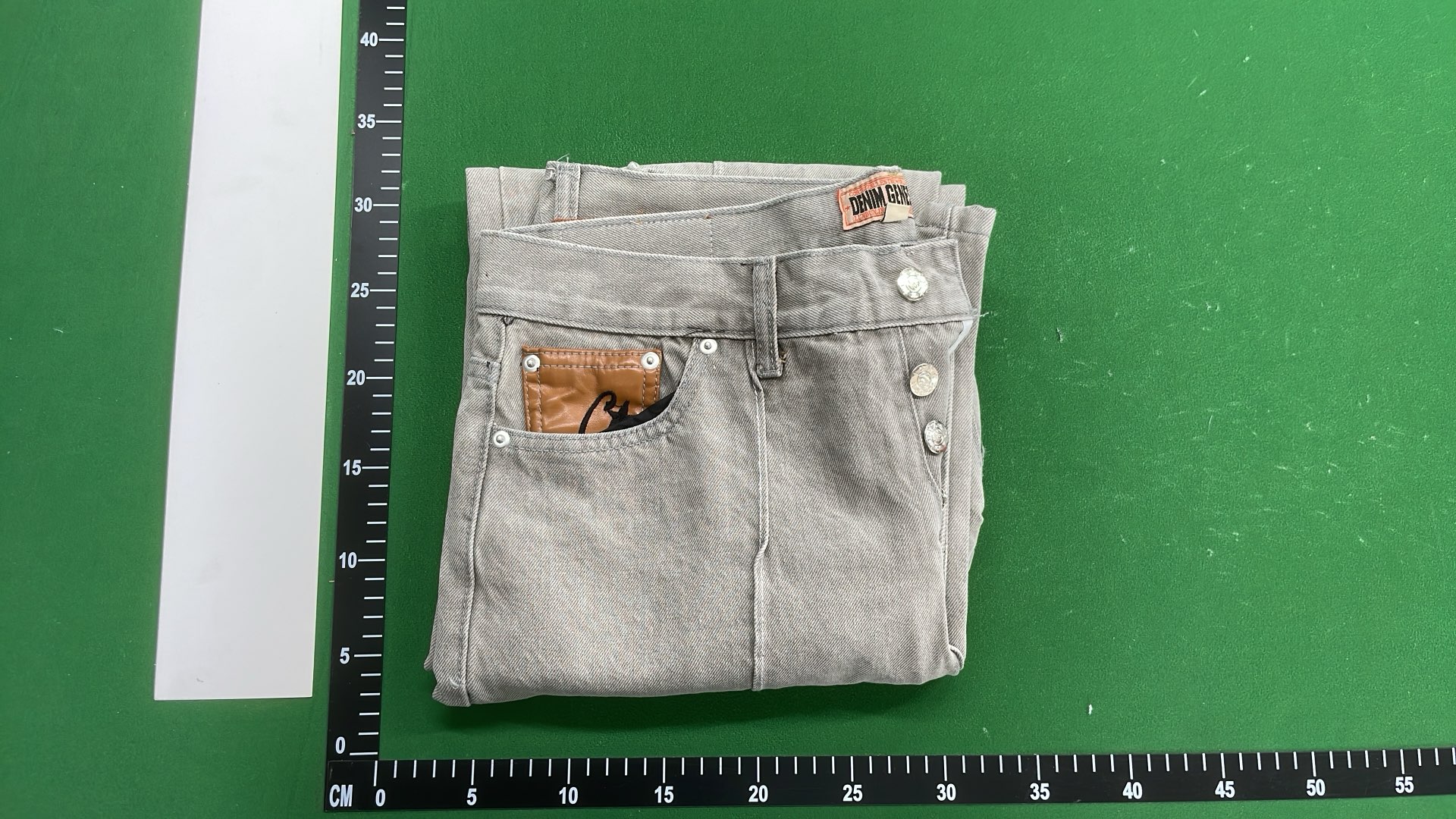 Men's Denim Shorts with Star Patch Design