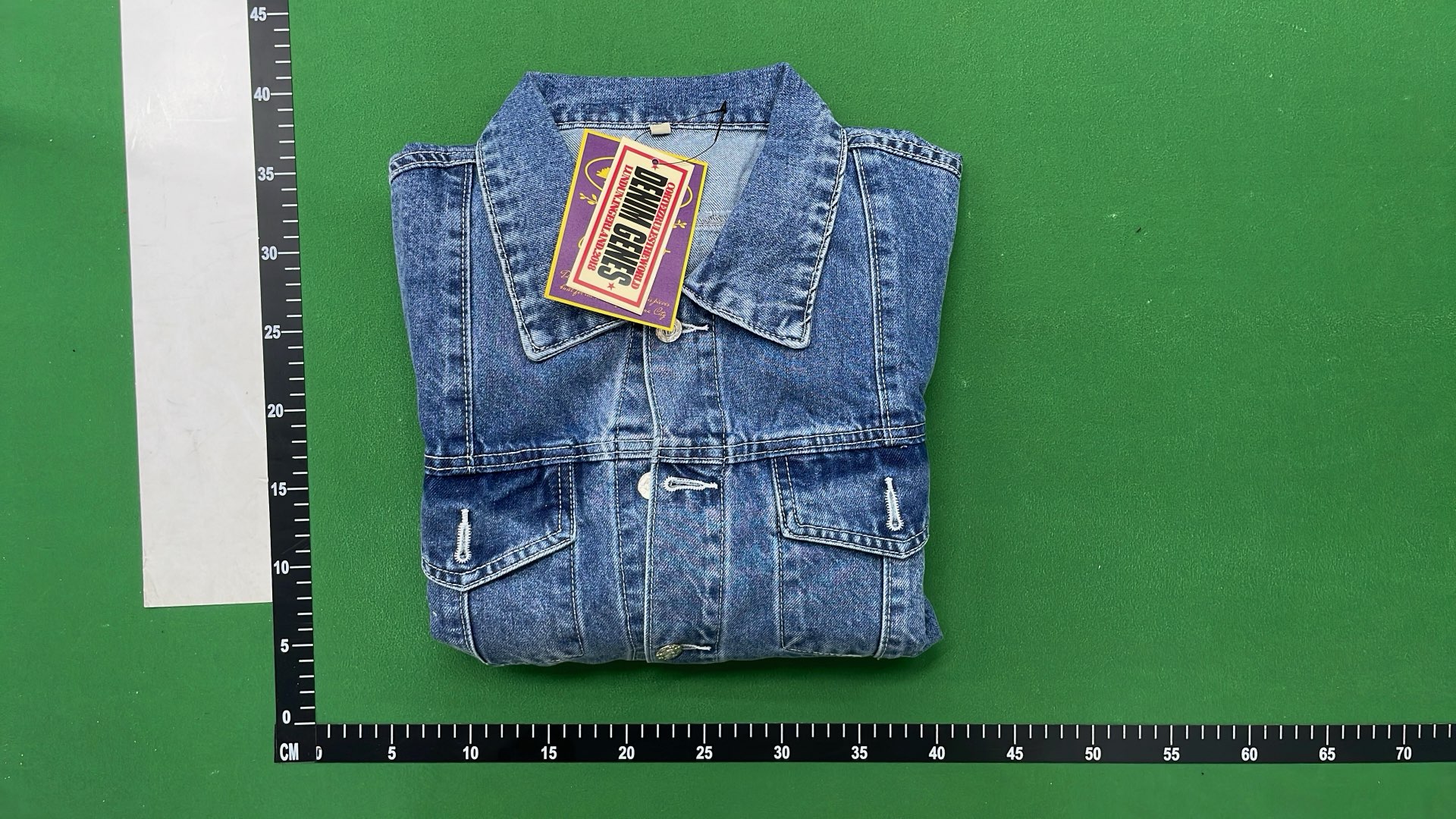 Men's Denim Shorts with Star Patch Design