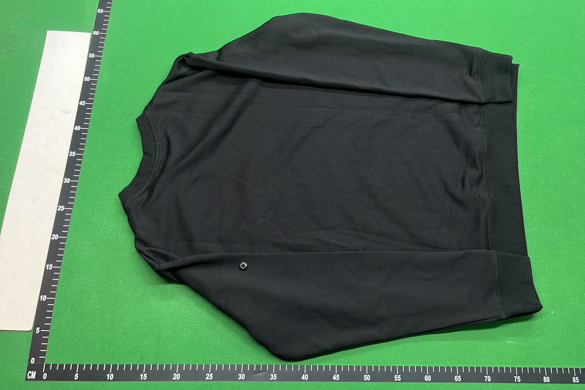 Olive Green Crewneck Sweatshirt with Patch Detail