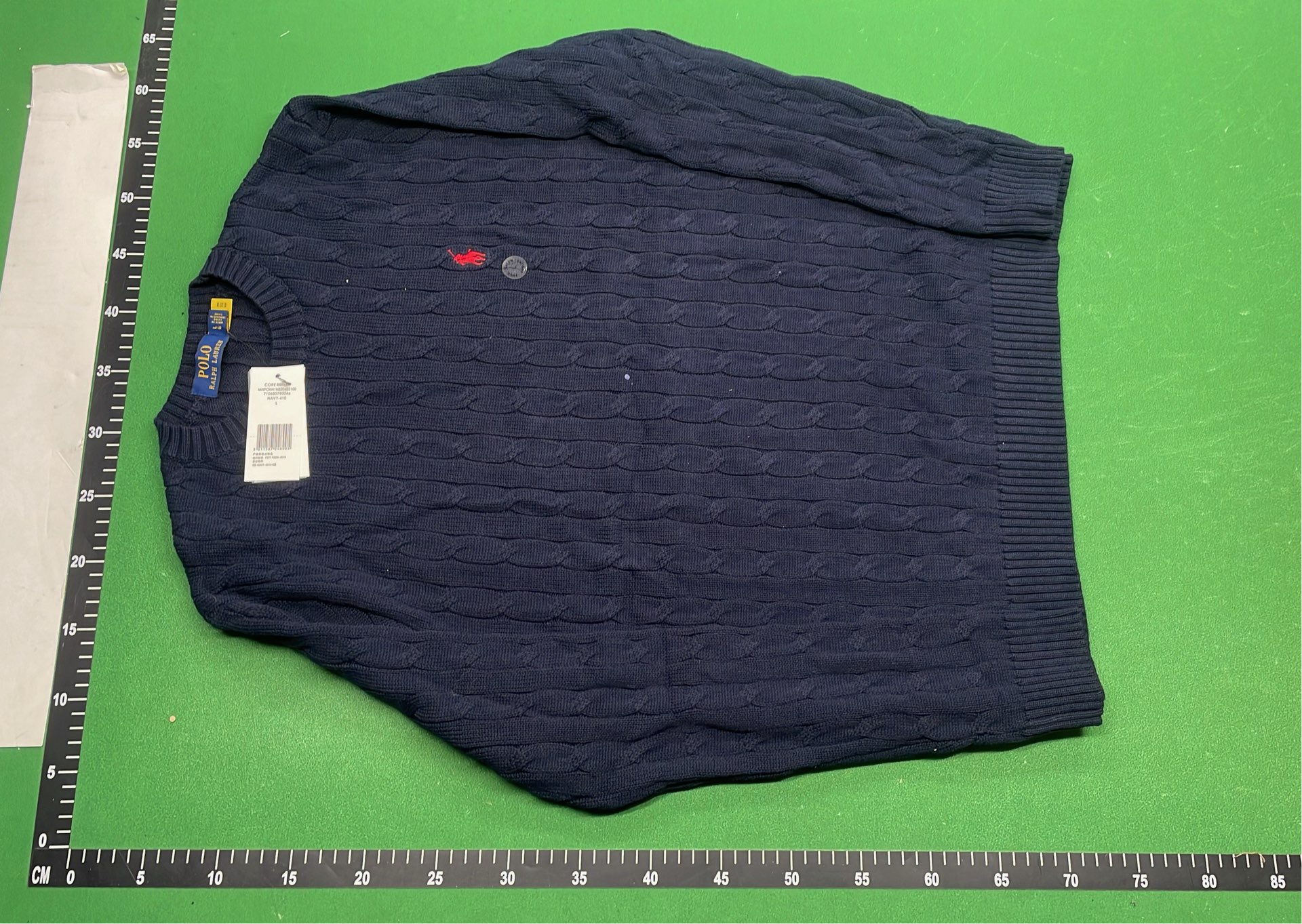Men's Green Cable Knit Sweater - Autumn Winter Collection