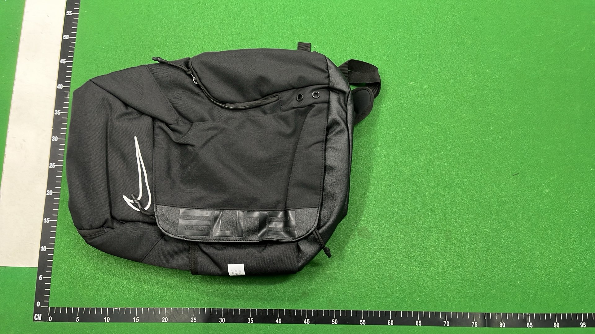 Black Backpack with Transparent Shoulder Straps