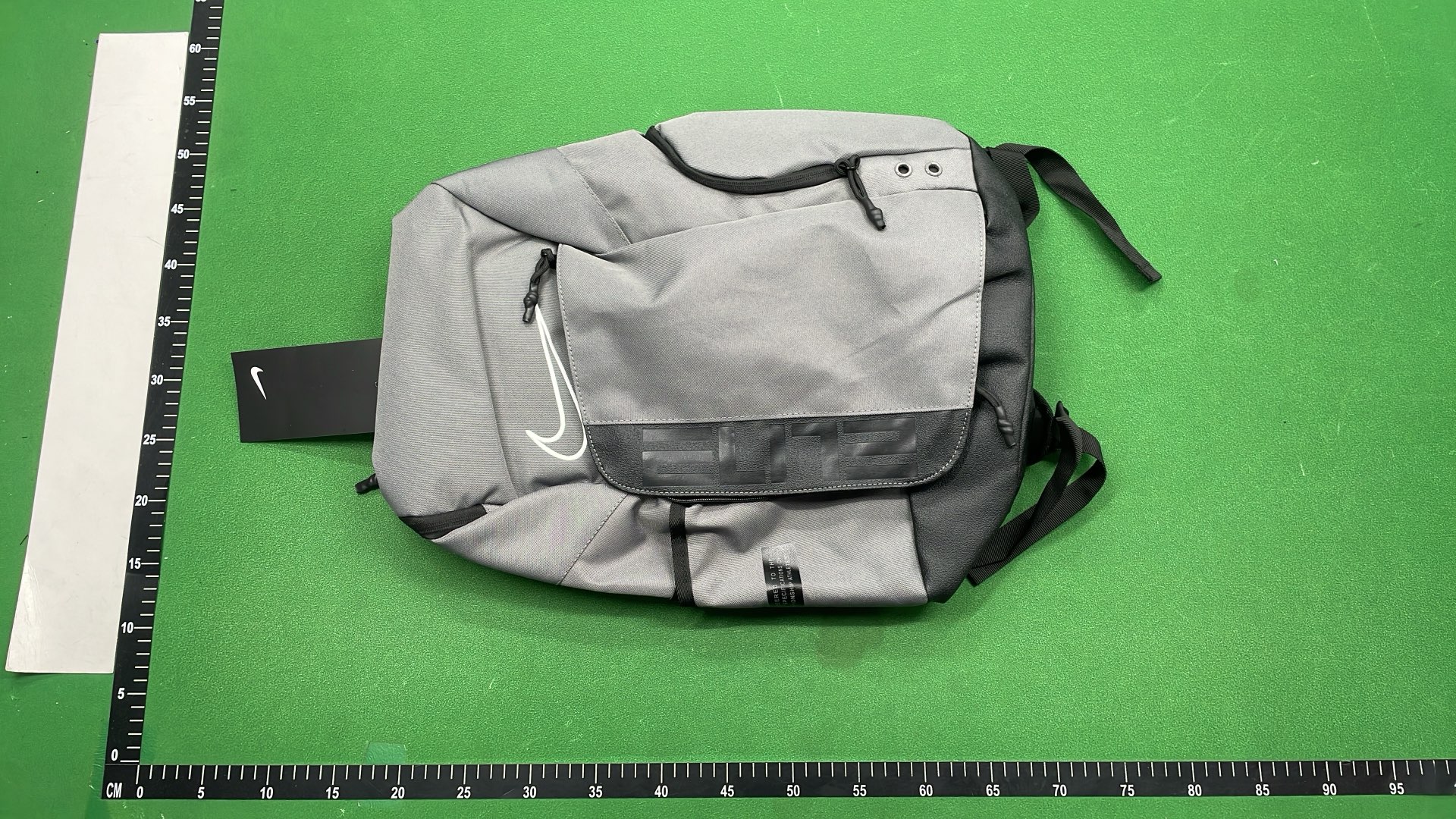 Black Backpack with Transparent Shoulder Straps
