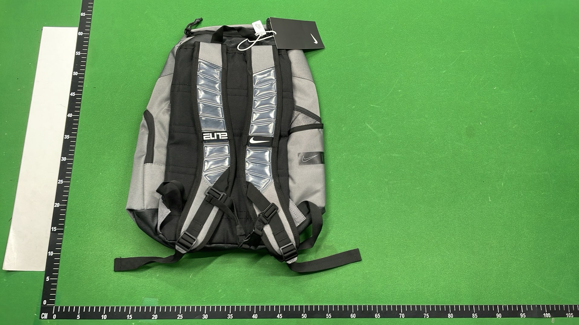 Black Backpack with Transparent Shoulder Straps