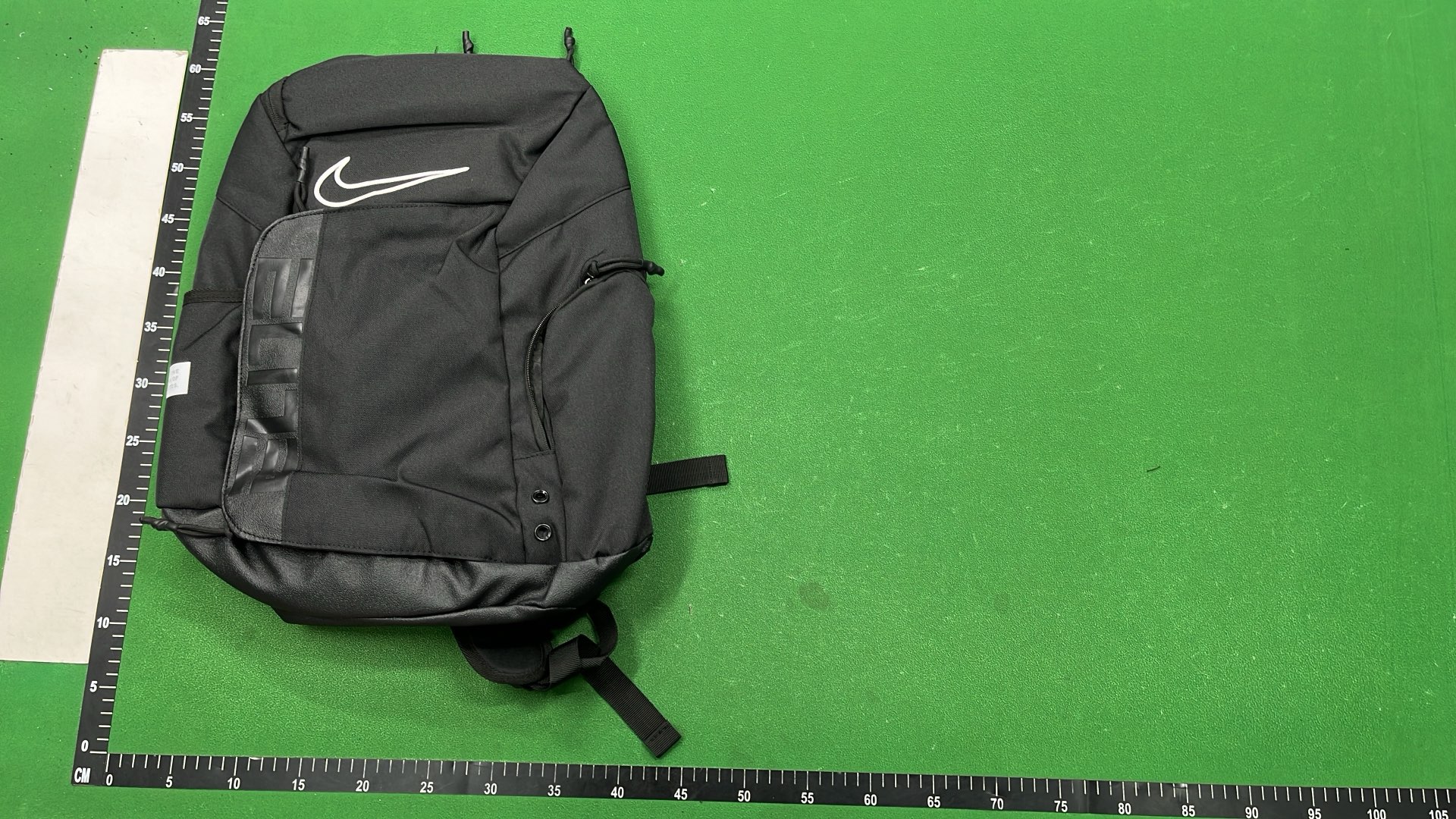 Black Backpack with Transparent Shoulder Straps