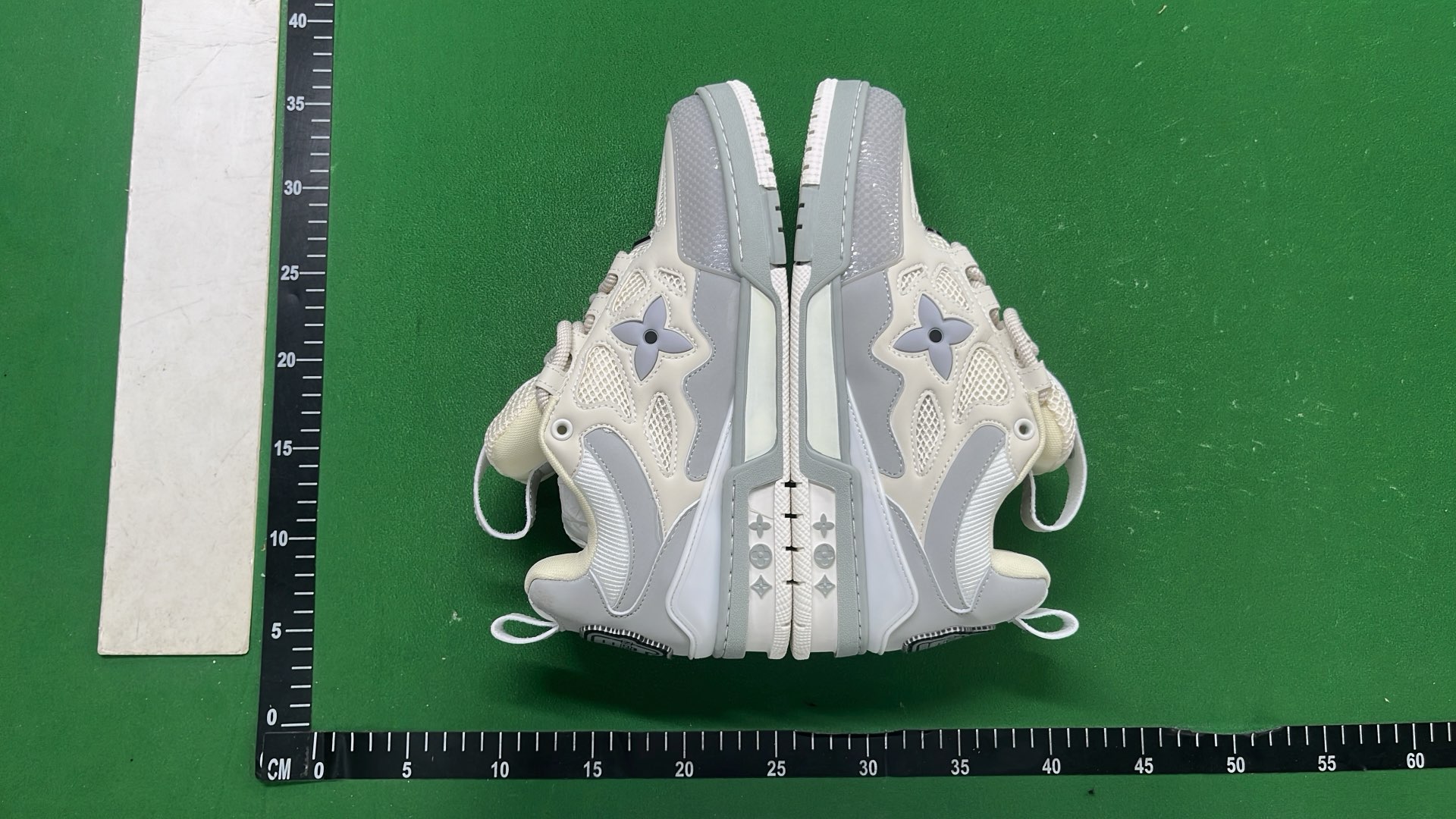 GXMADE Black Mesh Sneakers with White Flower Logo