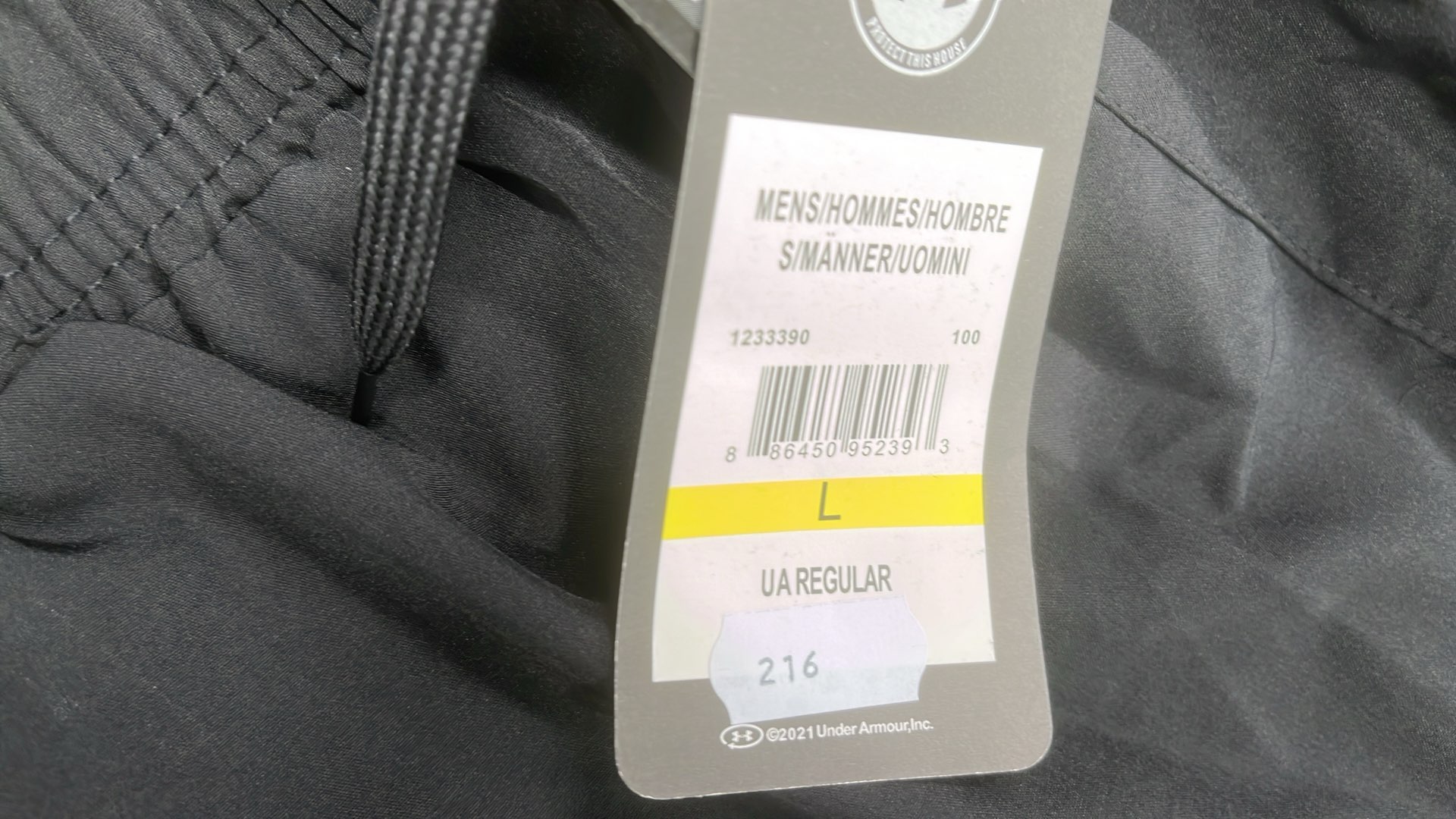 Men's Black Performance T-Shirt with Logo Design