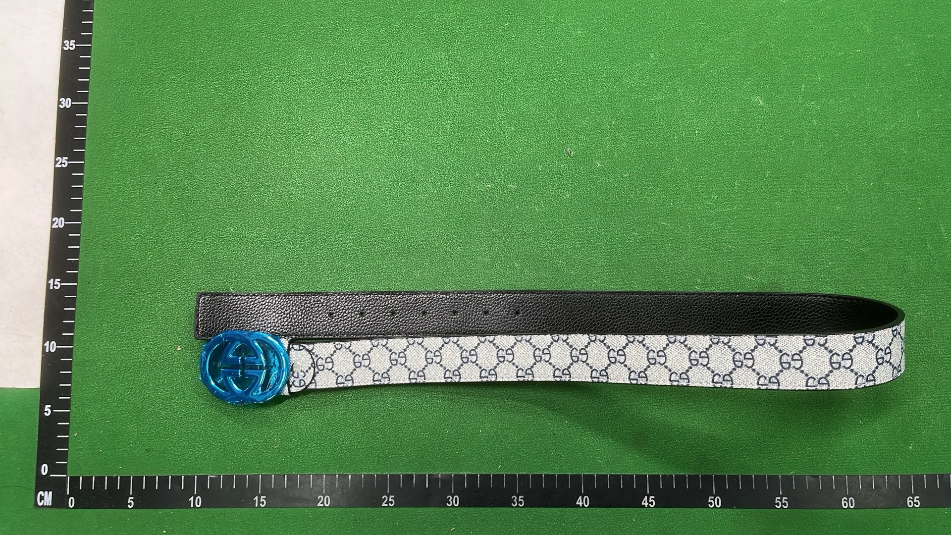 Gucci GG Supreme Web Belt in Silver, Black and Gold