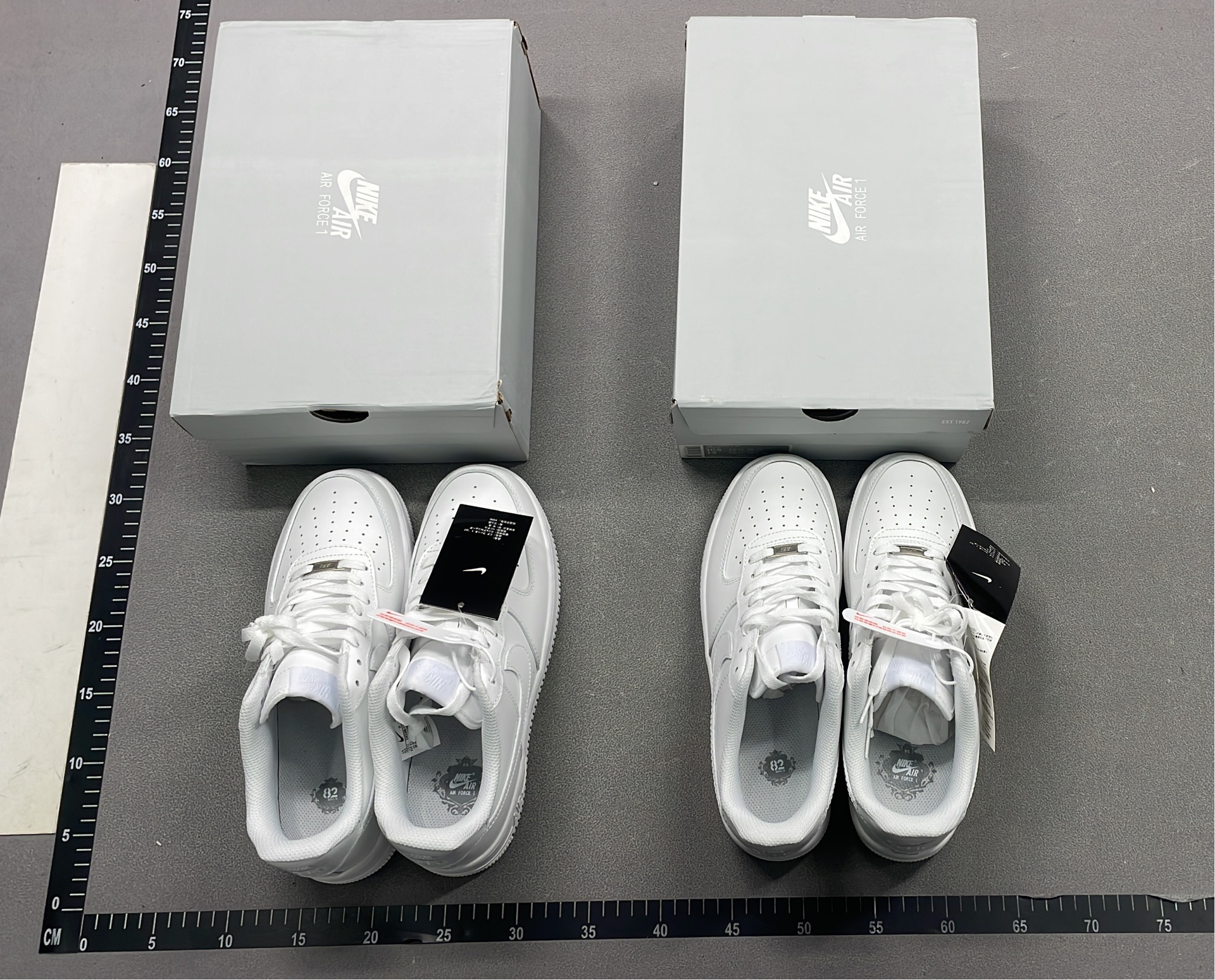 White Nike Air Force 1 Low Sneakers for Men and Women