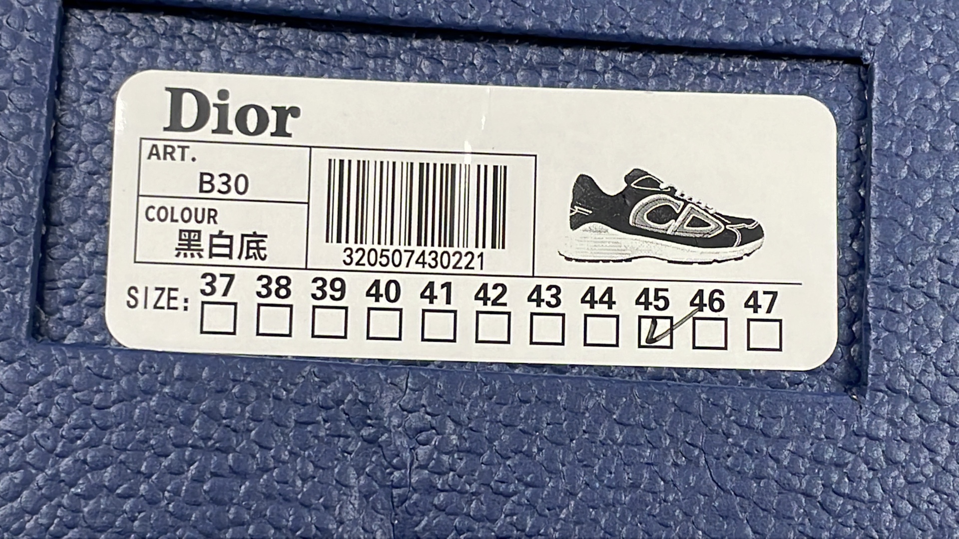 Dior Men's Sneakers White Black Mesh Running Shoes