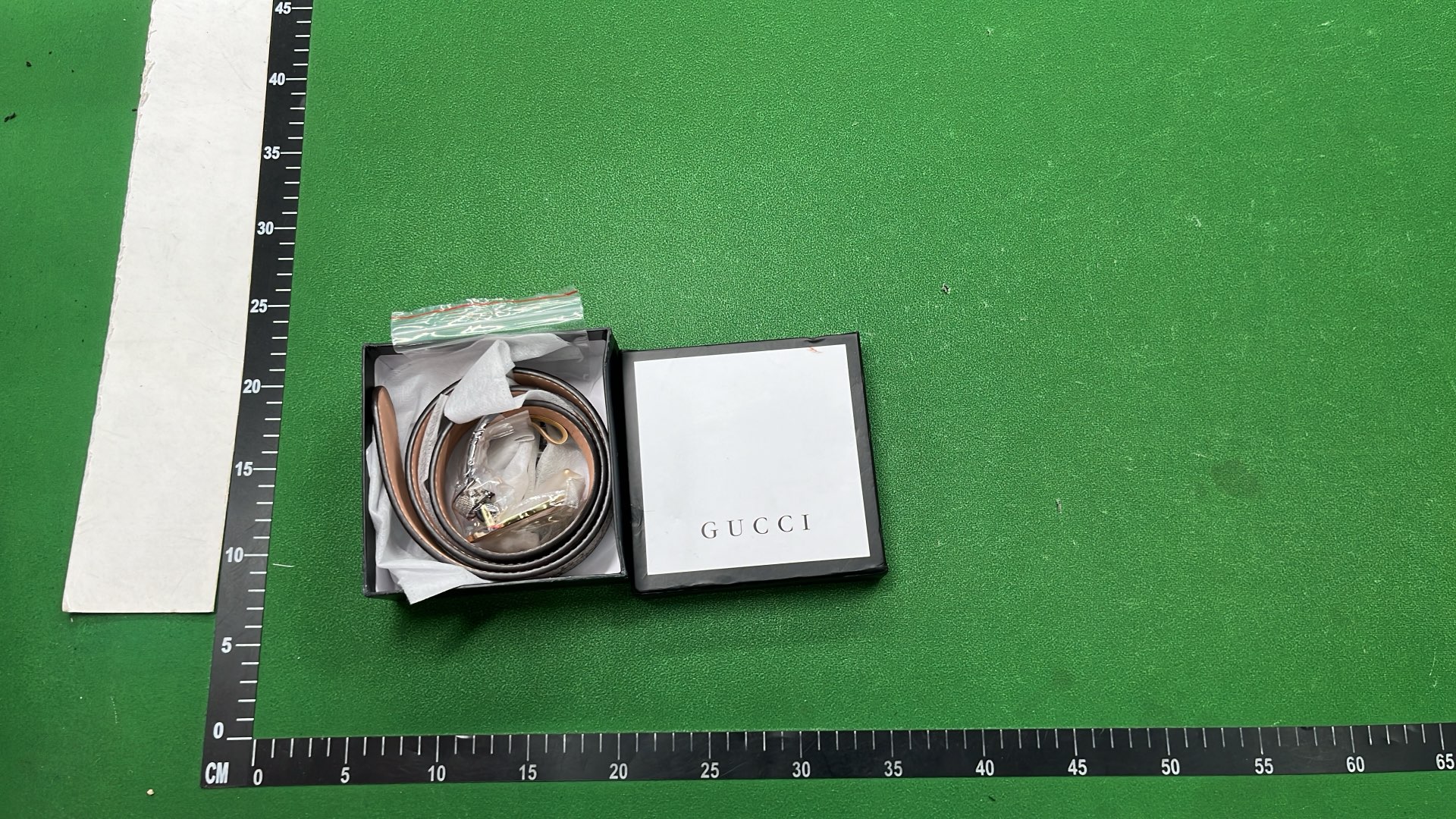 Gucci GG Supreme Belt with Gold-Tone Buckle