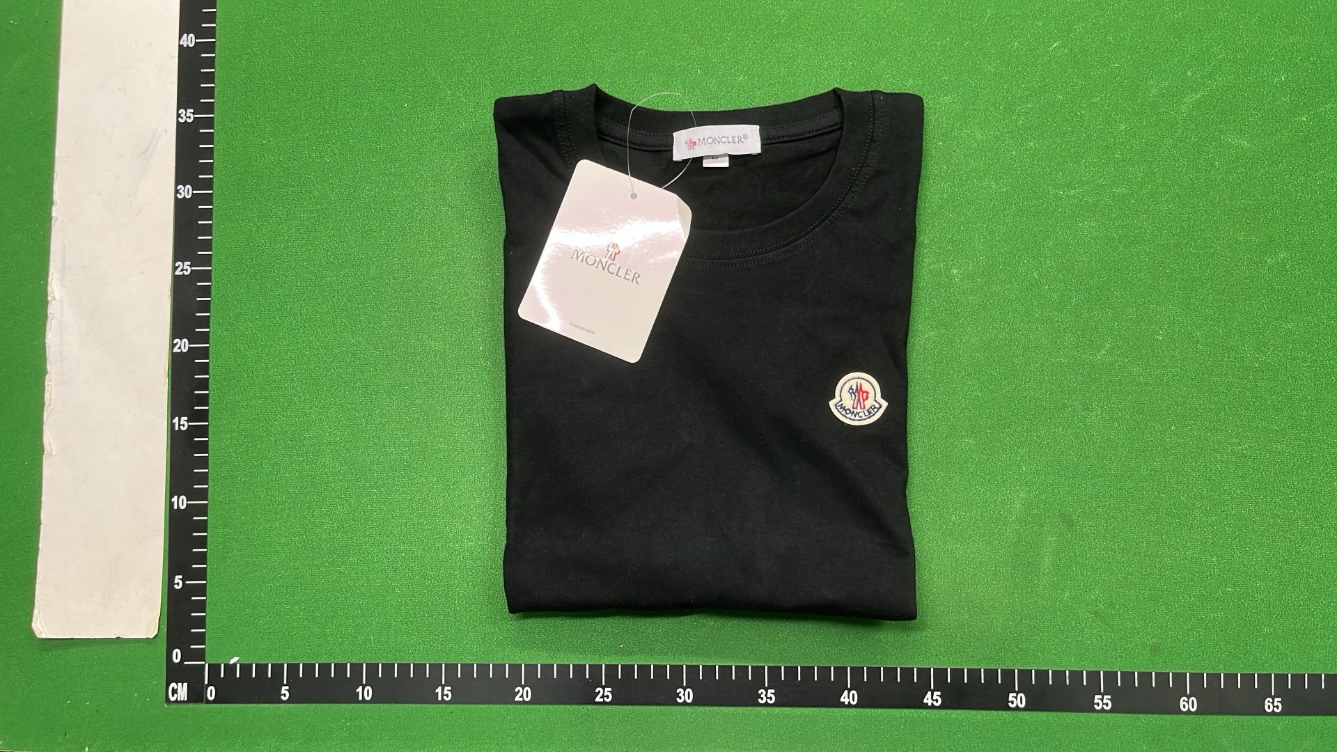 White Moncler T-Shirt with Logo Patch