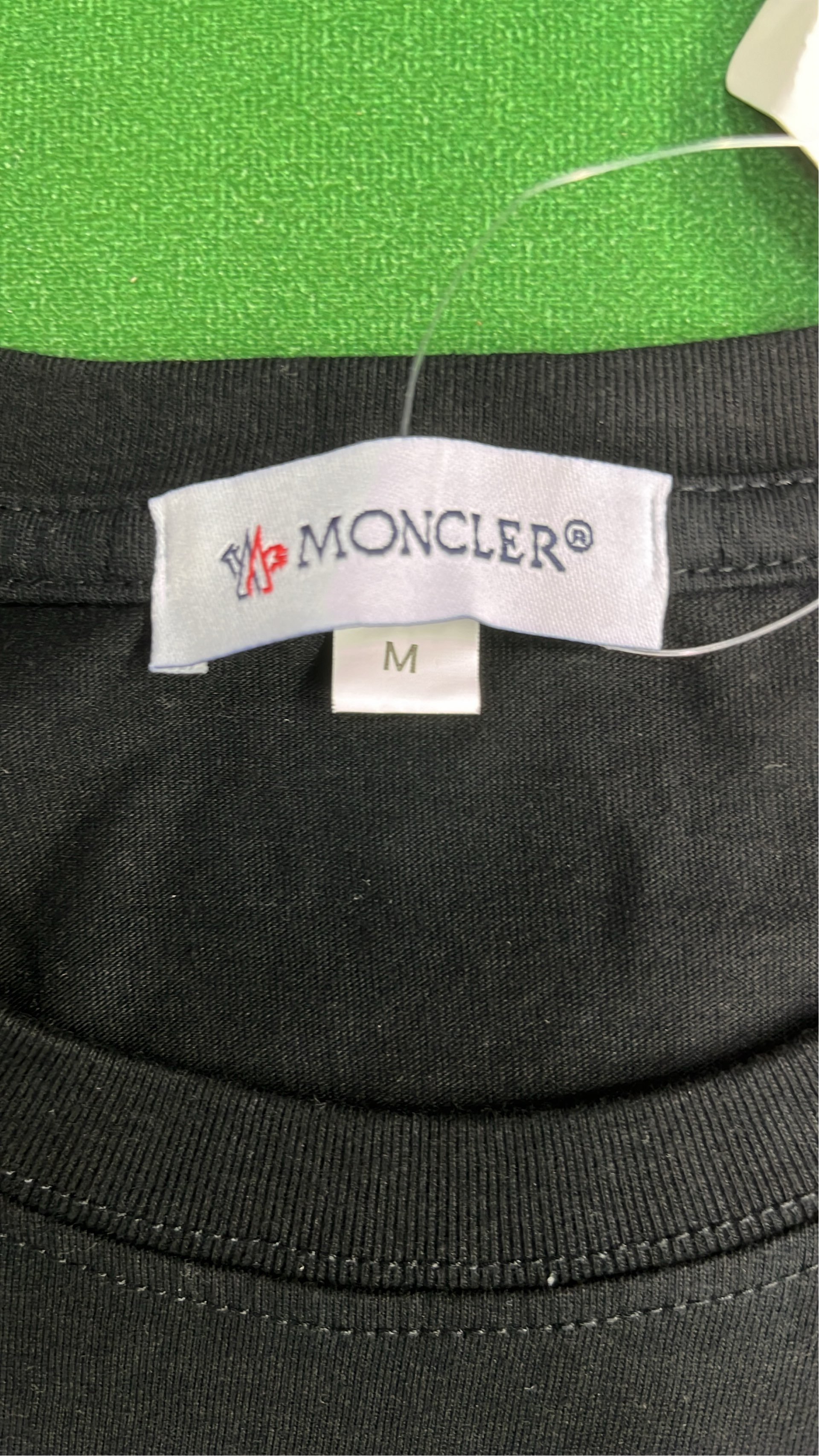 White Moncler T-Shirt with Logo Patch