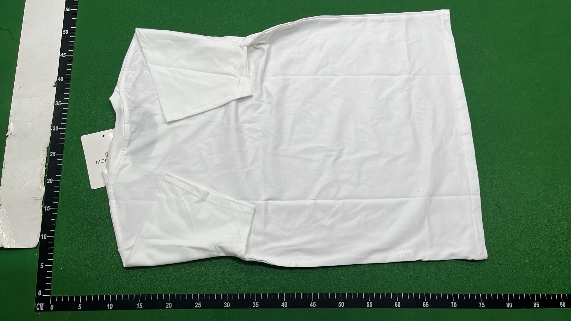 White Moncler T-Shirt with Logo Patch