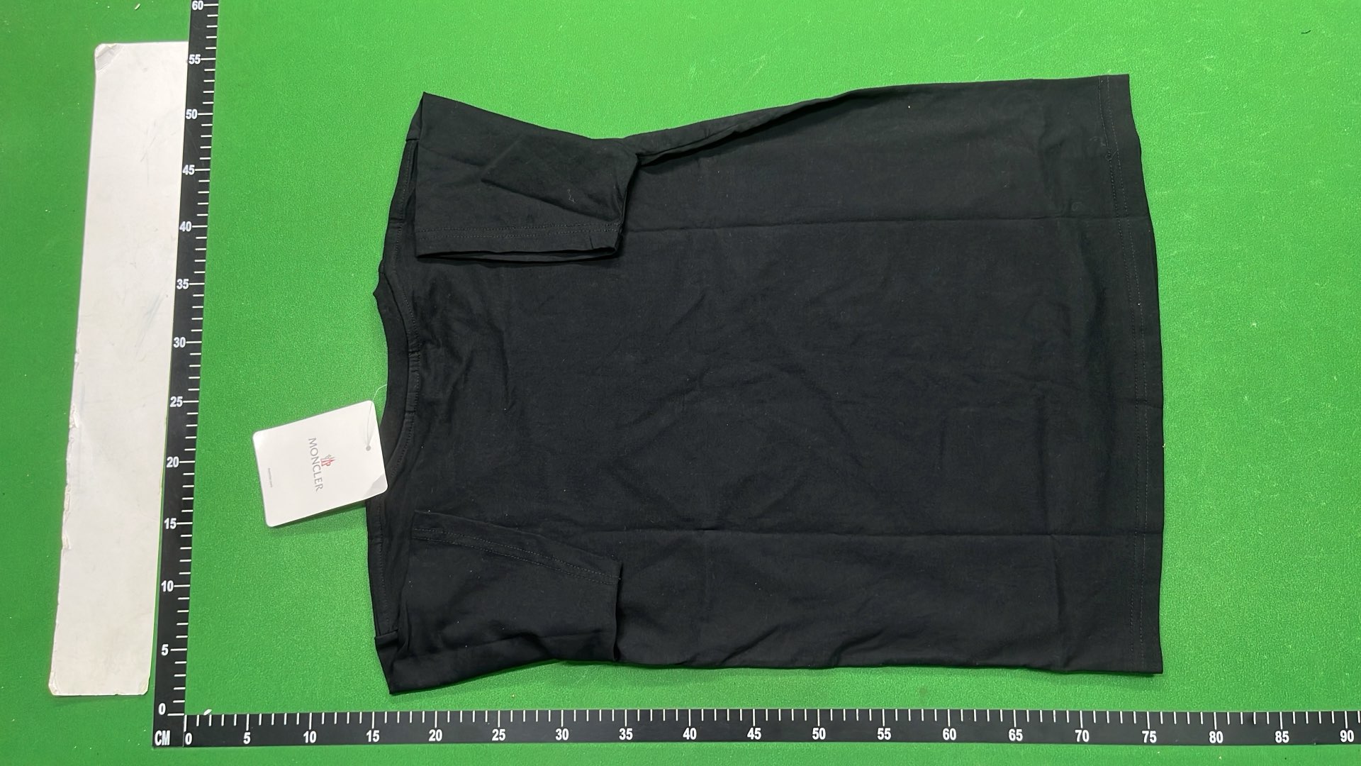 White Moncler T-Shirt with Logo Patch