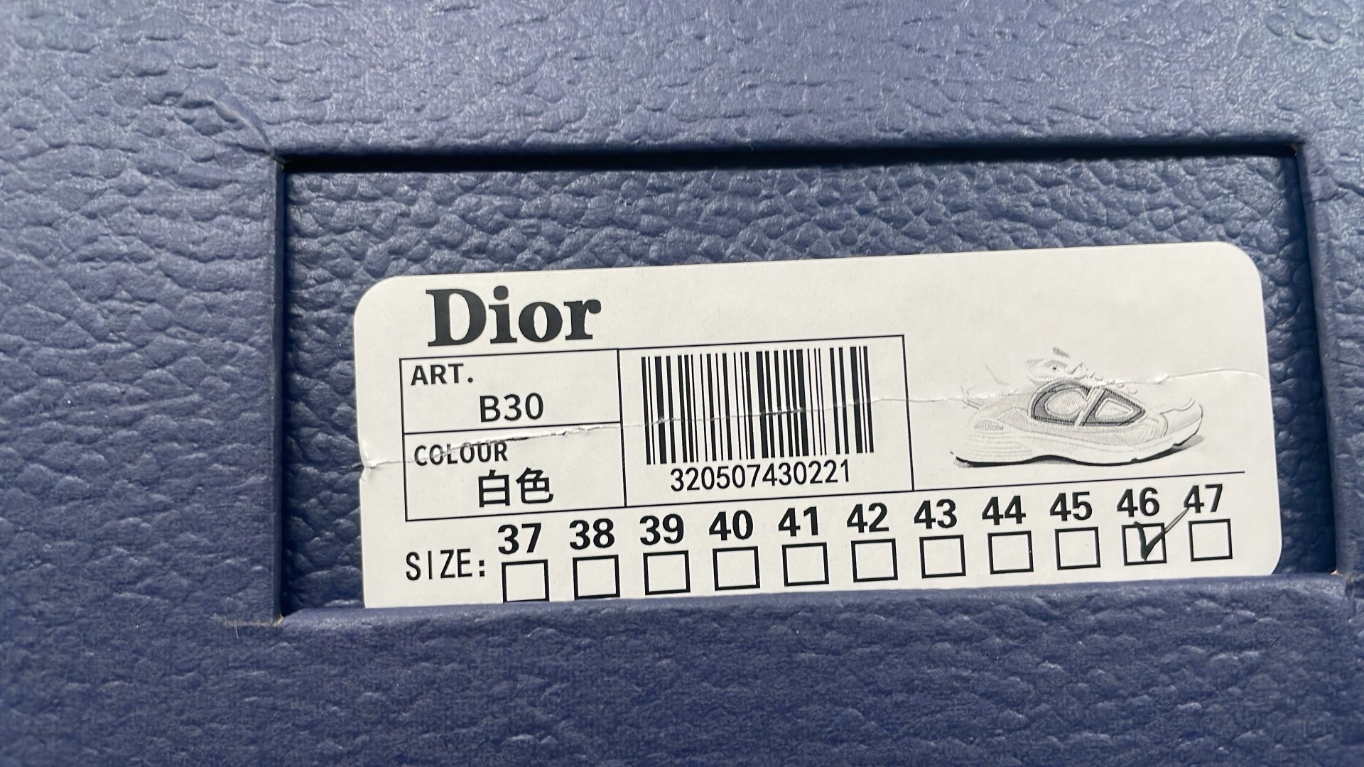 Dior Sneakers White and Black Mesh Running Shoes