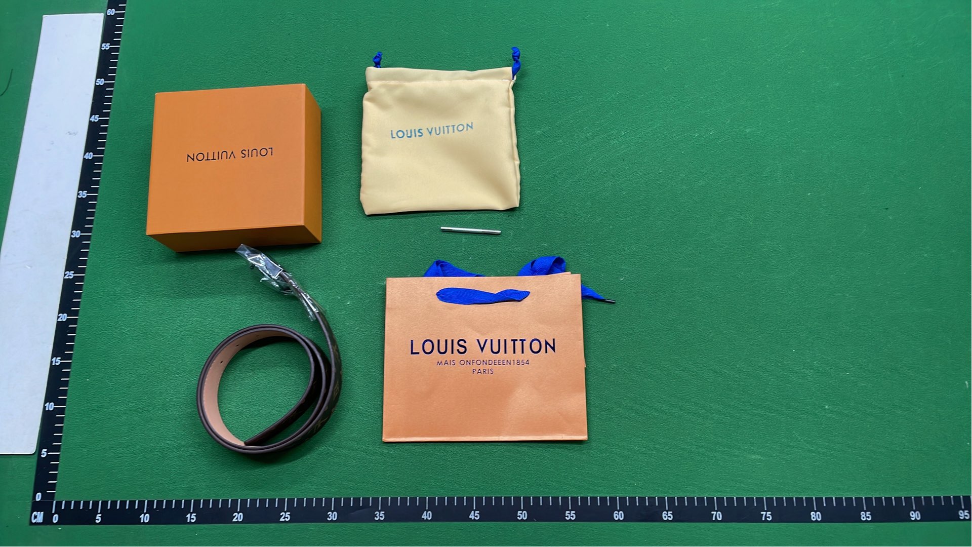 LV Belt with Iconic Monogram and Checkered Patterns