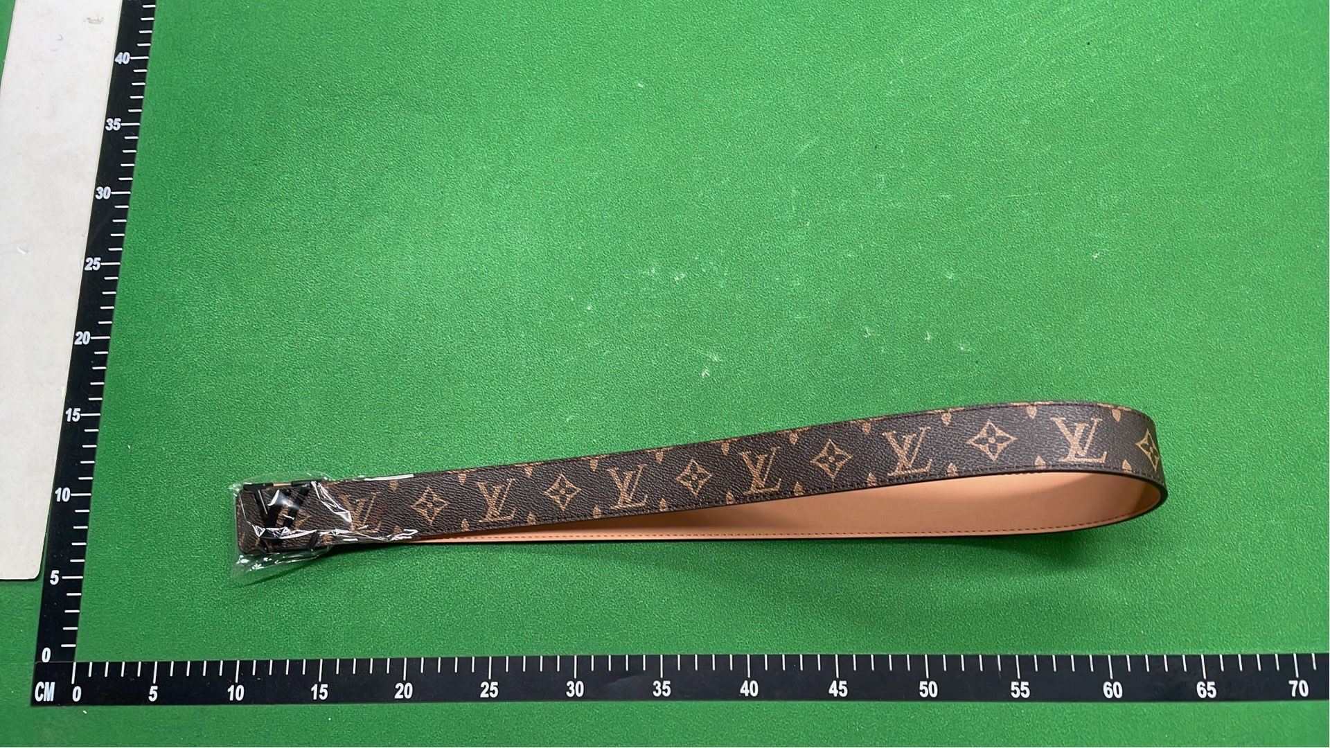 LV Belt with Iconic Monogram and Checkered Patterns