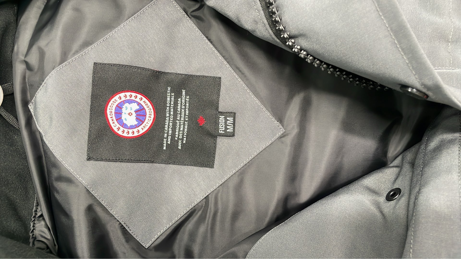 Canada Goose Men's Down Vest - Grey Puffer Vest with Logo